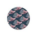 Doodle Queen Fish Pattern Magnet 3  (Round)