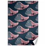 Doodle Queen Fish Pattern Canvas 12  x 18 