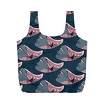 Doodle Queen Fish Pattern Full Print Recycle Bag (M)