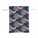 Doodle Queen Fish Pattern Lightweight Drawstring Pouch (M)