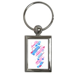 Abstract Geometric Pattern  Key Chain (rectangle) by brightlightarts
