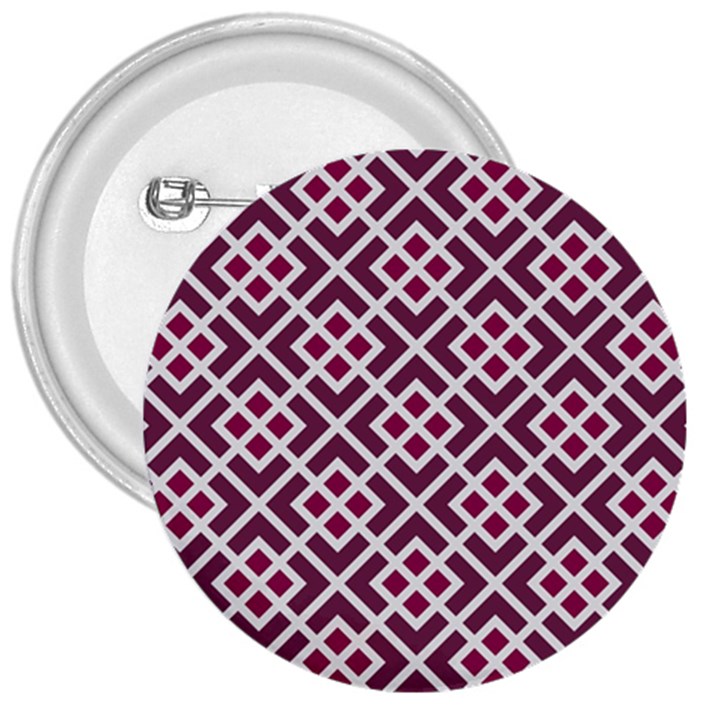 Two Tone Lattice Pattern Purple 3  Buttons