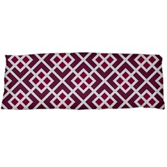 Two Tone Lattice Pattern Purple Body Pillow Case (dakimakura) by kellehco