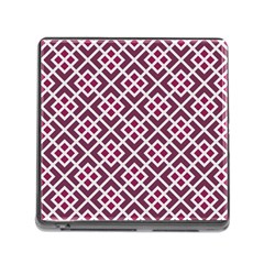 Two Tone Lattice Pattern Purple Memory Card Reader (square 5 Slot) by kellehco