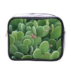 Green Cactus Mini Toiletries Bag (one Side) by Sparkle