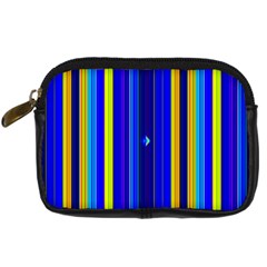 Blueyellow  Digital Camera Leather Case by Sparkle