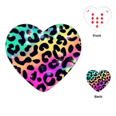 Animal Print Playing Cards Single Design (heart) by Sparkle