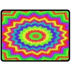 Masaic Colorflower Double Sided Fleece Blanket (large)  by Sparkle