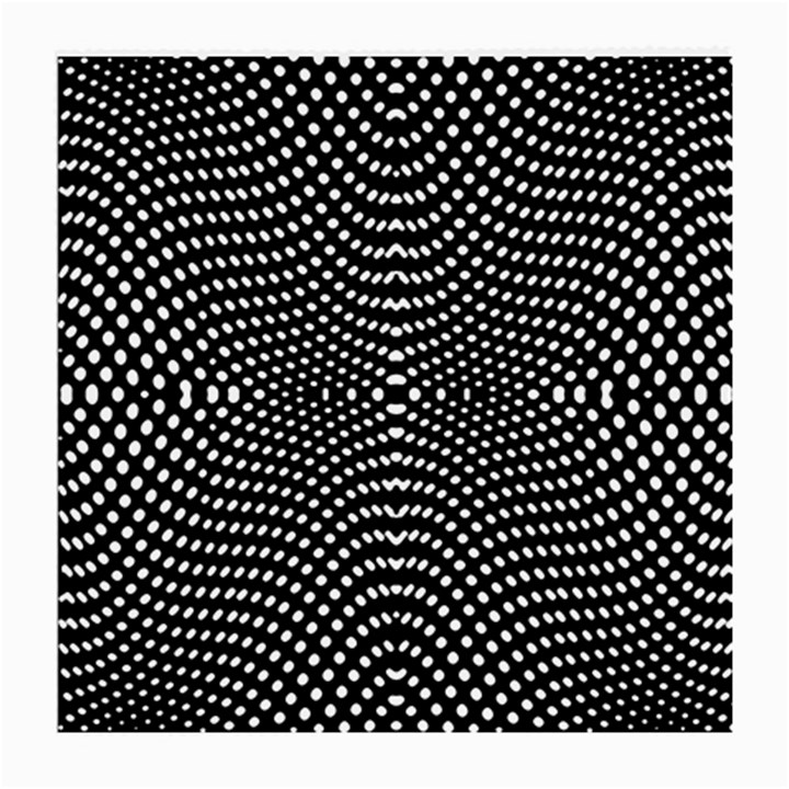 Black And White Geometric Kinetic Pattern Medium Glasses Cloth (2 Sides)