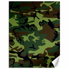 Forest Camo Pattern, Army Themed Design, Soldier Canvas 18  X 24  by Casemiro