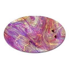 Marbling Abstract Layers Oval Magnet