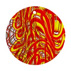Fire On The Sun Ornament (round) by ScottFreeArt