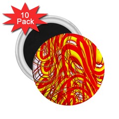 Fire On The Sun 2 25  Magnets (10 Pack)  by ScottFreeArt