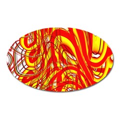 Fire On The Sun Oval Magnet