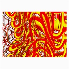 Fire On The Sun Large Glasses Cloth (2 Sides) by ScottFreeArt