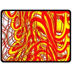 Fire On The Sun Fleece Blanket (large)  by ScottFreeArt