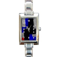 Abstract Tiles  Rectangle Italian Charm Watch by essentialimage