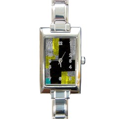 Abstract Tiles Rectangle Italian Charm Watch by essentialimage