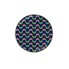Geo Rainbow Stroke Hat Clip Ball Marker by tmsartbazaar