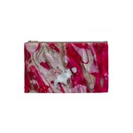 Magenta on pink Cosmetic Bag (Small) Front