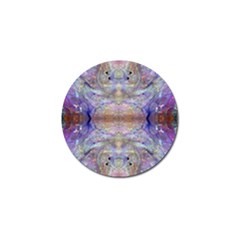 Amethyst Marbling Golf Ball Marker by kaleidomarblingart