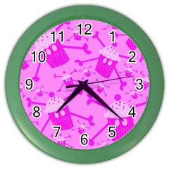 Cupycakespink Color Wall Clock by DayDreamersBoutique