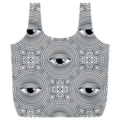 Eye Pattern Full Print Recycle Bag (xxl) by designsbymallika