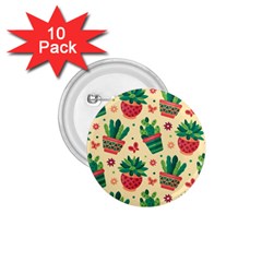 Cactus Love  1 75  Buttons (10 Pack) by designsbymallika