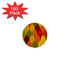 Autumn Leaves 1  Mini Buttons (100 Pack)  by designsbymallika