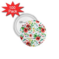 Beautiful Orange Flowers 1 75  Buttons (100 Pack)  by designsbymallika