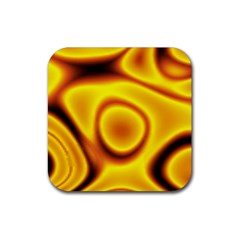 Golden Honey Rubber Coaster (square)  by Sabelacarlos