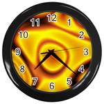 Golden Honey Wall Clock (Black)