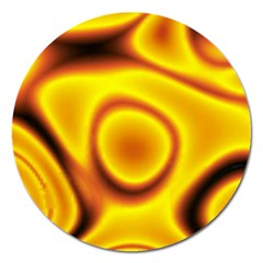 Golden Honey Magnet 5  (round) by Sabelacarlos