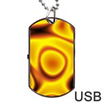 Golden Honey Dog Tag USB Flash (One Side)