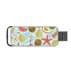 Tropical Pattern Portable Usb Flash (one Side) by GretaBerlin