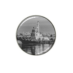 Tugboat At Port, Montevideo, Uruguay Hat Clip Ball Marker (10 Pack) by dflcprintsclothing