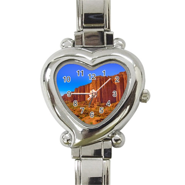 Talampaya National Park Landscape, La Rioja, Argentina045 Heart Italian Charm Watch