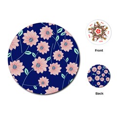 Floral Playing Cards Single Design (round) by Sobalvarro