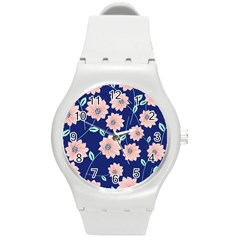 Floral Round Plastic Sport Watch (m) by Sobalvarro