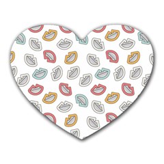 Happy Doodle Laugh Heart Mousepads by tmsartbazaar