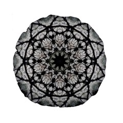 Evil Mandala  Standard 15  Premium Flano Round Cushions by MRNStudios