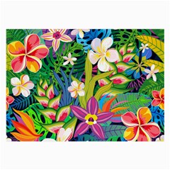 Colorful Floral Pattern Large Glasses Cloth