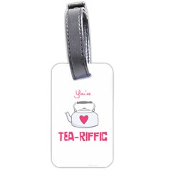 Your Tea-riffic Luggage Tag (two Sides)