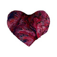 Dragons Flames Standard 16  Premium Flano Heart Shape Cushions by kaleidomarblingart