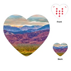 Arid Andean Landscape, La Rioja, Argentina010 Playing Cards Single Design (heart) by dflcprintsclothing