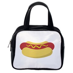 Hotdog Classic Handbag (one Side) by CuteKingdom