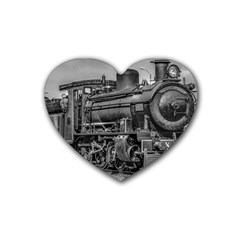 Steam Locomotive, Montevideo, Uruguay Heart Coaster (4 Pack)  by dflcprintsclothing