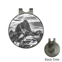 Fitz Roy And Poincenot Mountains, Patagonia Argentina Hat Clips With Golf Markers by dflcprintsclothing