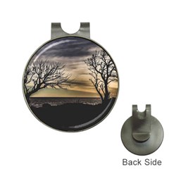 Coastal Sunset Scene At Montevideo City, Uruguay Hat Clips With Golf Markers by dflcprintsclothing