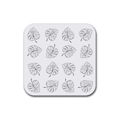 Fallen Leaves Rubber Coaster (square)  by goljakoff